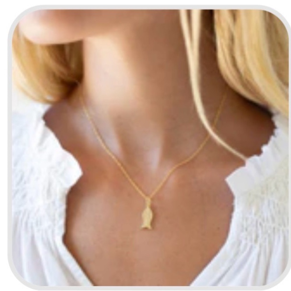 Marea by Liz Joy Gold Dipped Fish Charm Rare
